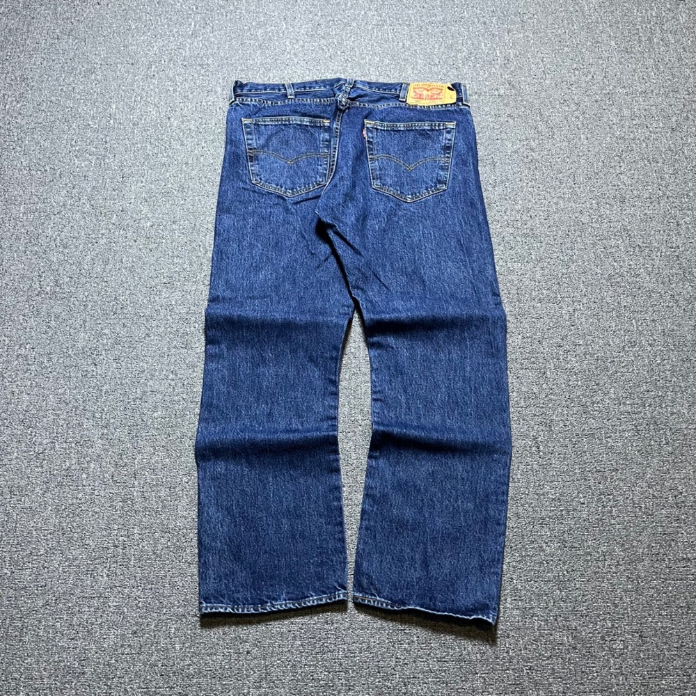 Levi's 501 Original Fit Jeans 38x30 Blue Straight Leg Button Fly Denim